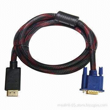 DP Male to VGA Male Adapter Cable with Net